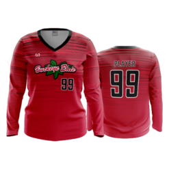 WOMENS V-NECK LONGSLEEVE BUCKEYE-ELITE-1