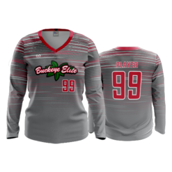 WOMENS V-NECK LONGSLEEVE BUCKEYE-ELITE-2