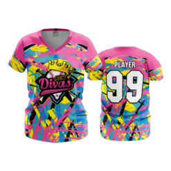 WOMENS V-NECK DIRTY-DIVAS-1