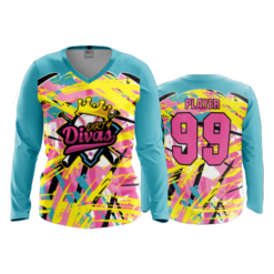 WOMENS V-NECK LONGSLEEVE DIRTY-DIVAS-2