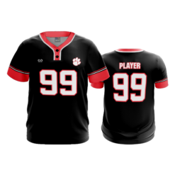 MENS 2-BUTTON SCOOP NECK LYCRA MESH CENTRAL-OHIO-TIGERS-2