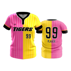 WOMENS 2-BUTTON SCOOP NECK LYCRA MESH CENTRAL-OHIO-TIGERS-3