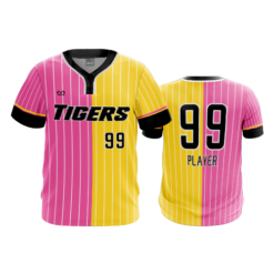 MENS 2-BUTTON SCOOP NECK LYCRA MESH CENTRAL-OHIO-TIGERS-3