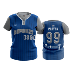 WOMENS 2-BUTTON SCOOP NECK LYCRA MESH BOMBERS-1