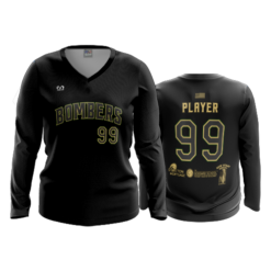 WOMENS V-NECK LONGSLEEVE BOMBERS-2