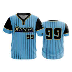 MENS 2-BUTTON SCOOP NECK LYCRA MESH COUGARS-2