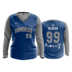 WOMENS V-NECK LONGSLEEVE BOMBERS-1