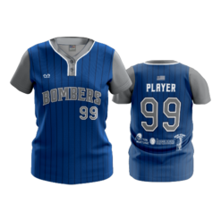 WOMENS 2-BUTTON SCOOP NECK LYCRA MESH BOMBERS-1