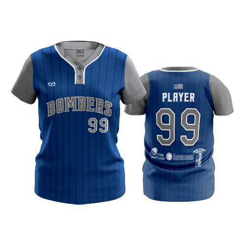 WOMENS 2-BUTTON SCOOP NECK LYCRA MESH BOMBERS-1