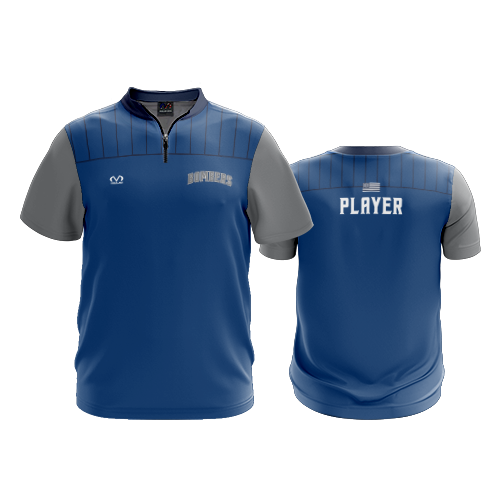 UNISEX QUARTER ZIP MICRO FIBER SHORT SLEEVE BOMBERS-1