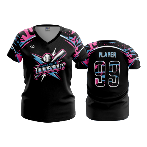 WOMENS V-NECK LAKE-ERIE-THUNDERBOLTS-2