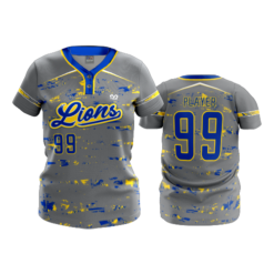 WOMENS 2-BUTTON SCOOP NECK LYCRA MESH GAHANNA-FP-2