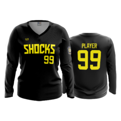 WOMENS V-NECK LONGSLEEVE POST-142-SHOCKERS-2