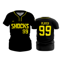 WOMENS 2-BUTTON SCOOP NECK LYCRA MESH POST-142-SHOCKERS-2