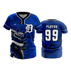 WOMENS 2-BUTTON SCOOP NECK LYCRA MESH DANVILLE-DIAMONDBACKS-1