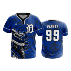 MENS 2-BUTTON SCOOP NECK LYCRA MESH DANVILLE-DIAMONDBACKS-1