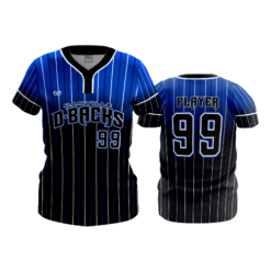 WOMENS 2-BUTTON SCOOP NECK LYCRA MESH DANVILLE-DIAMONDBACKS-2