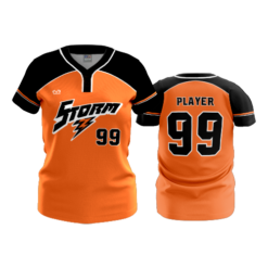 WOMENS 2-BUTTON SCOOP NECK LYCRA MESH STORM-1