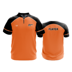 UNISEX QUARTER ZIP MICRO FIBER SHORT SLEEVE STORM-1