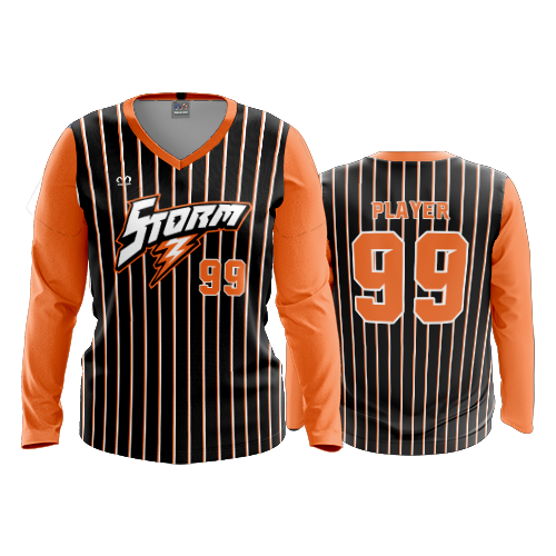 WOMENS V-NECK LONGSLEEVE STORM-2