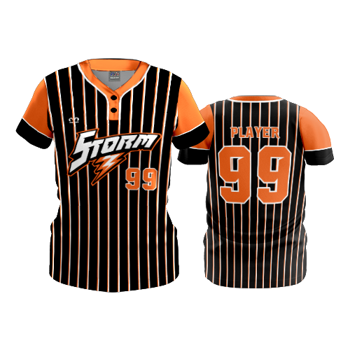 WOMENS 2-BUTTON SCOOP NECK LYCRA MESH STORM-2