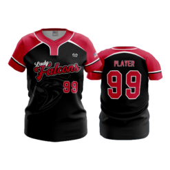 WOMENS NO BUTTON SCOOP NECK FAIRFIELD-UNION-FALCONS-YOUTH-SOFTBALL