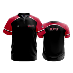 UNISEX QUARTER ZIP MICRO FIBER SHORT SLEEVE FAIRFIELD-UNION-FALCONS-YOUTH-SOFTBALL