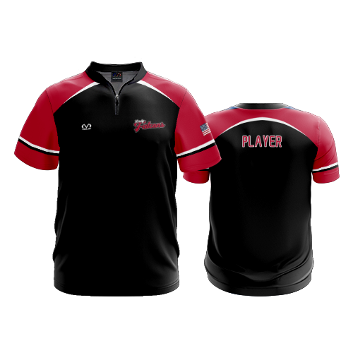 UNISEX QUARTER ZIP MICRO FIBER SHORT SLEEVE FAIRFIELD-UNION-FALCONS-YOUTH-SOFTBALL