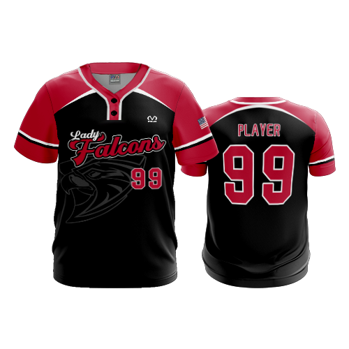 MENS 2-BUTTON SCOOP NECK LYCRA MESH FAIRFIELD-UNION-FALCONS-YOUTH-SOFTBALL