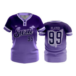 WOMENS 2-BUTTON SCOOP NECK LYCRA MESH OHIO-SWAT-2