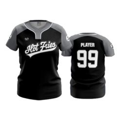 WOMENS NO BUTTON SCOOP NECK HOT-FRIES-1