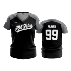 WOMENS V-NECK HOT-FRIES-1