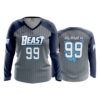 WOMENS V-NECK LONGSLEEVE BEAST-1
