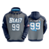 UNISEX FLEECE HOODY BEAST-1