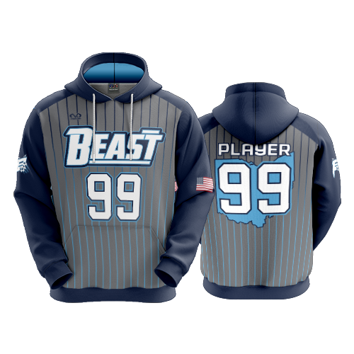 UNISEX FLEECE HOODY BEAST-1