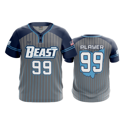 MENS 2-BUTTON SCOOP NECK LYCRA MESH BEAST-1