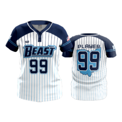 WOMENS 2-BUTTON SCOOP NECK LYCRA MESH BEAST-2