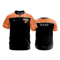 UNISEX QUARTER ZIP MICRO FIBER SHORT SLEEVE FORGE-ADDS