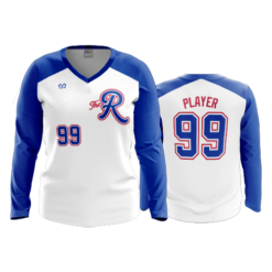 WOMENS V-NECK LONGSLEEVE RAMSTIEN-ROYALS-1