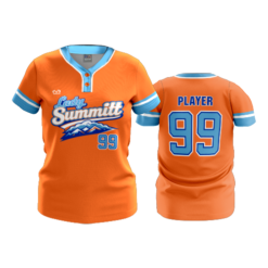 WOMENS 2-BUTTON SCOOP NECK LYCRA MESH LADY-SUMMIT-1