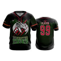 MENS 2-BUTTON SCOOP NECK LYCRA MESH DIGESTED-DRAGONS-1