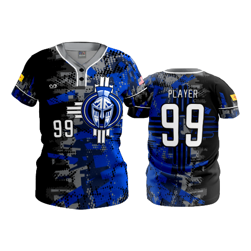 WOMENS 2-BUTTON SCOOP NECK LYCRA MESH NM-TITANS-1