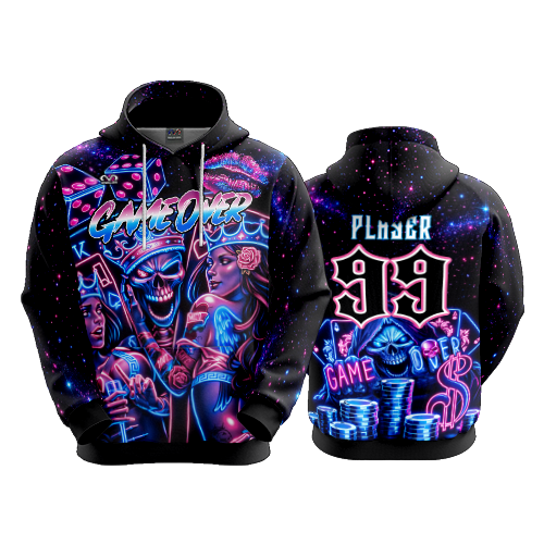 UNISEX FLEECE HOODY GAME-OVER