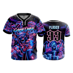 MENS 2-BUTTON SCOOP NECK LYCRA MESH GAME-OVER