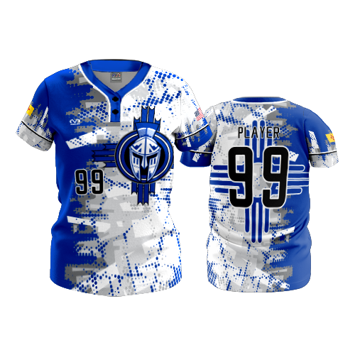 WOMENS 2-BUTTON SCOOP NECK LYCRA MESH NM-TITANS-2