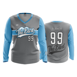 WOMENS V-NECK LONGSLEEVE THE-BLVD-1