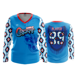 WOMENS V-NECK LONGSLEEVE SANDLOT-CHIEFS-1