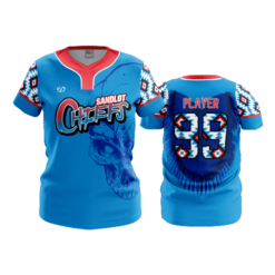 WOMENS NO BUTTON SCOOP NECK SANDLOT-CHIEFS-1