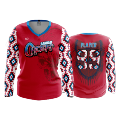 WOMENS V-NECK LONGSLEEVE SANDLOT-CHIEFS-2