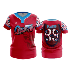 WOMENS NO BUTTON SCOOP NECK SANDLOT-CHIEFS-2